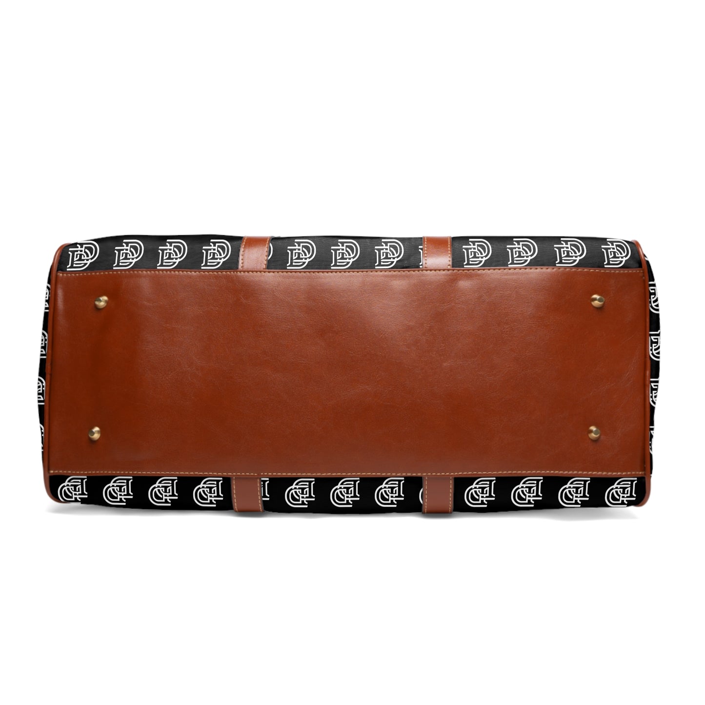 Monogram Waterproof Travel Duffle Bag — Black Patterned Weekender