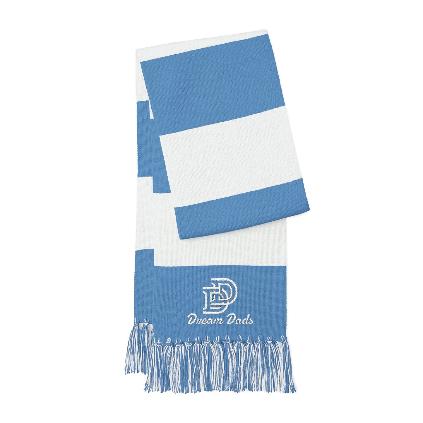 Embroidered Team Stripe Scarf – Custom Spectator Scarf with Logo