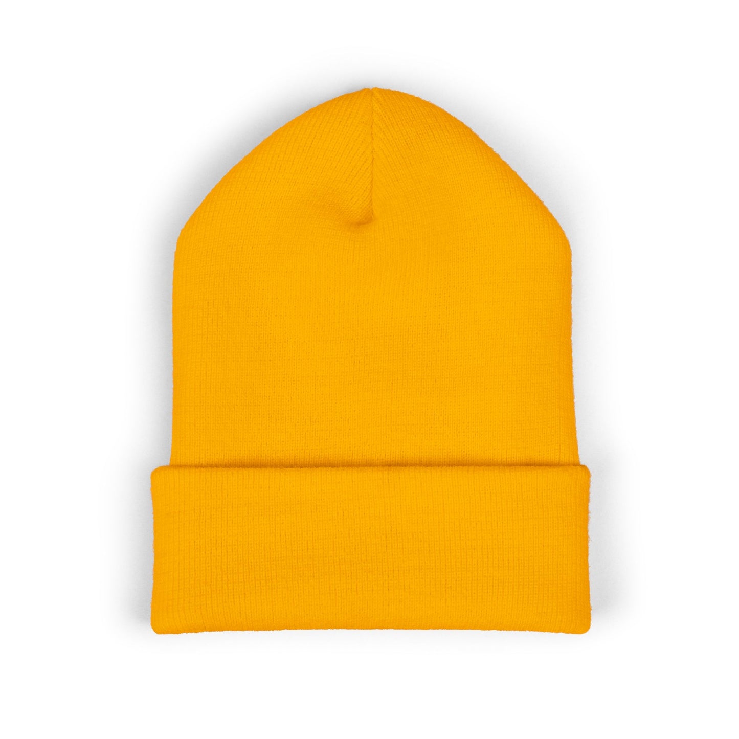 Embroidered Monogram Cuffed Beanie — Classic Initial D Knit Hat