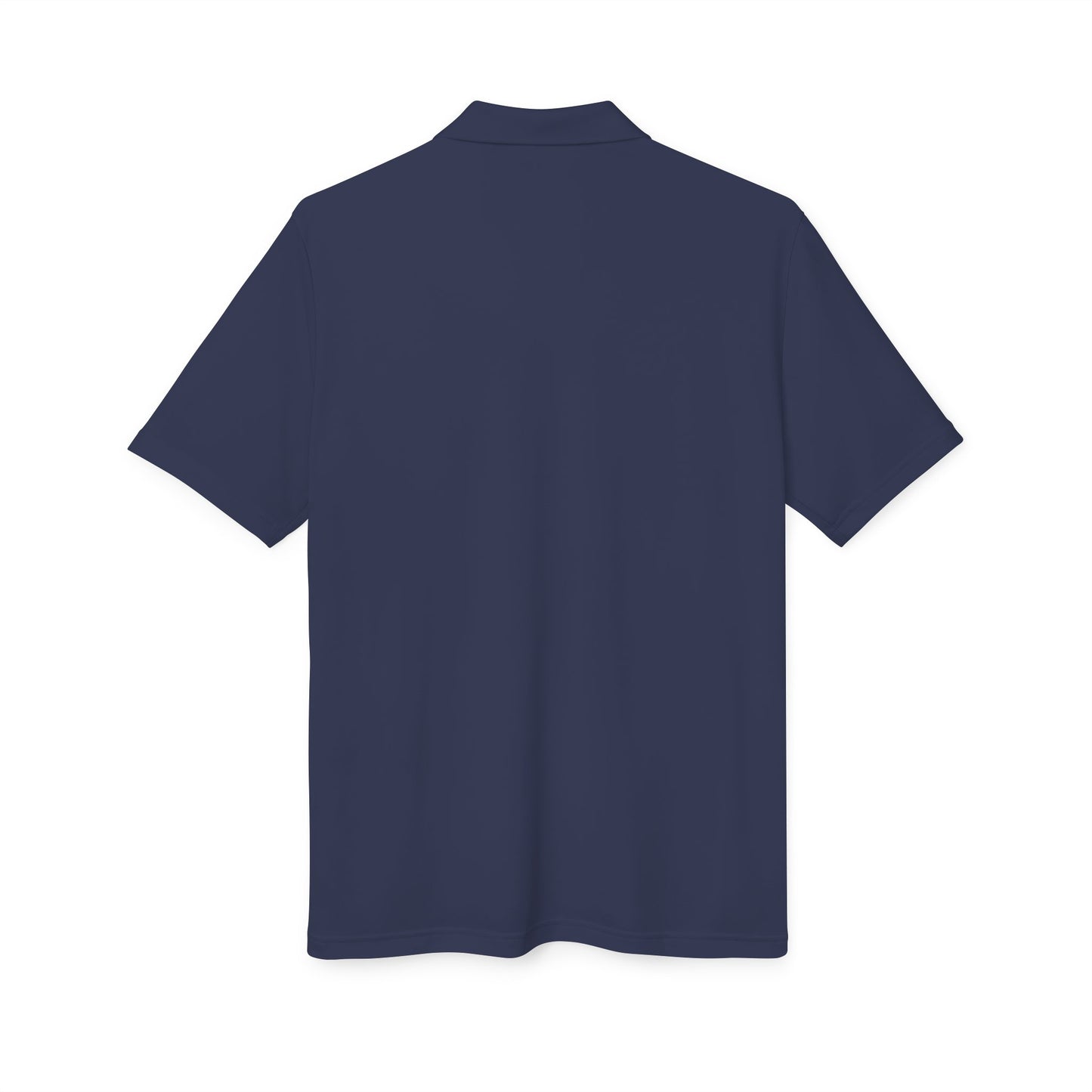 Orange Performance Polo with 'D' Chest Logo — Men's Golf & Team Shirt