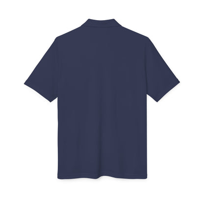 Orange Performance Polo with 'D' Chest Logo — Men's Golf & Team Shirt