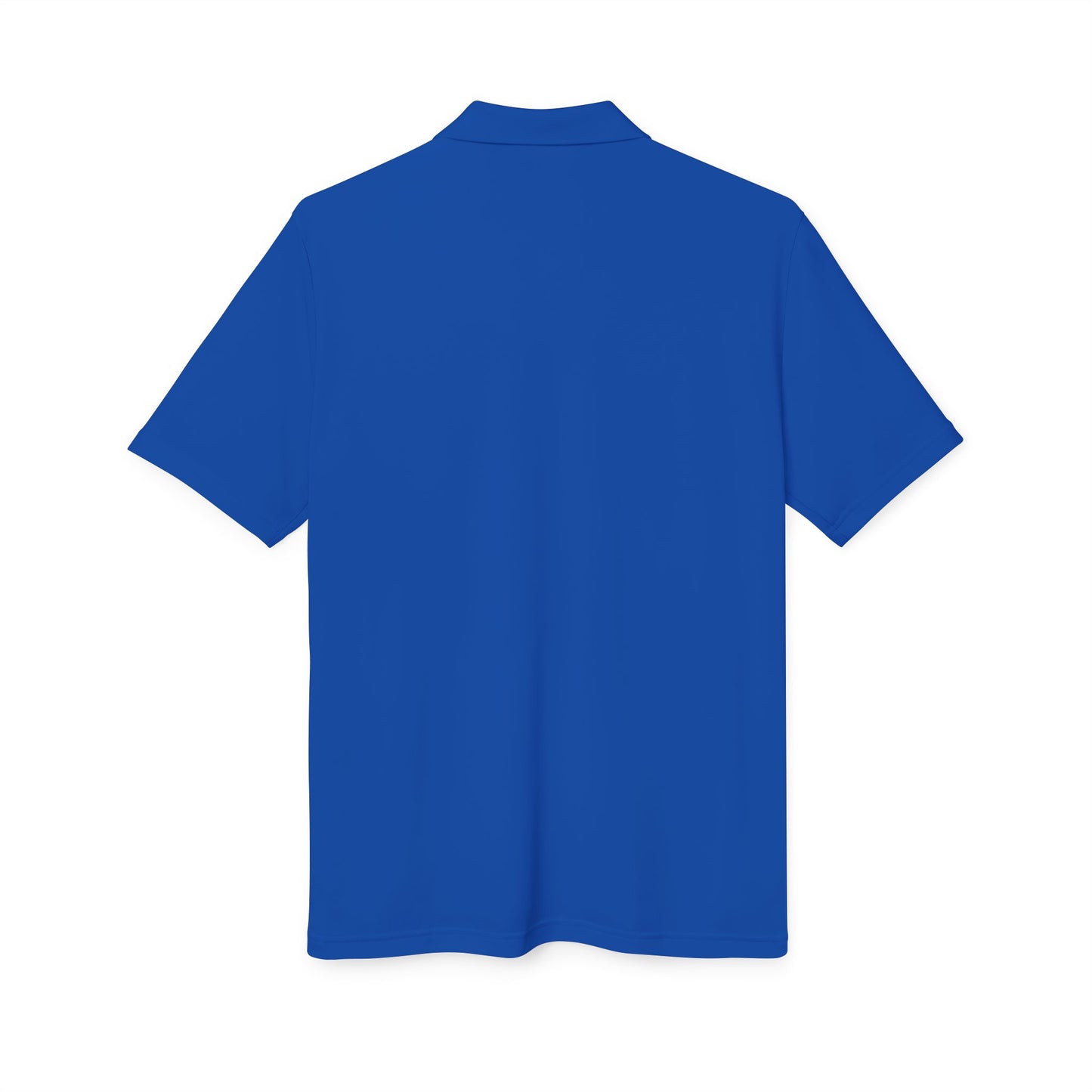 Orange Performance Polo with 'D' Chest Logo — Men's Golf & Team Shirt