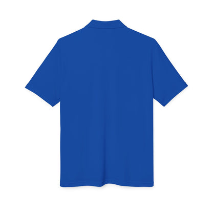 Orange Performance Polo with 'D' Chest Logo — Men's Golf & Team Shirt