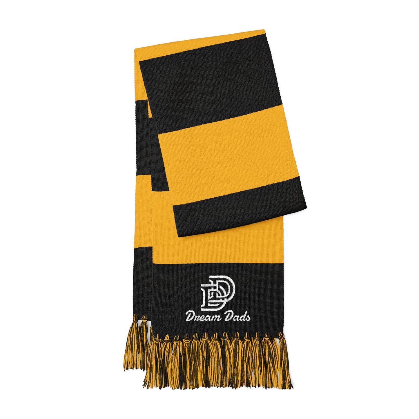 Embroidered Team Stripe Scarf – Custom Spectator Scarf with Logo