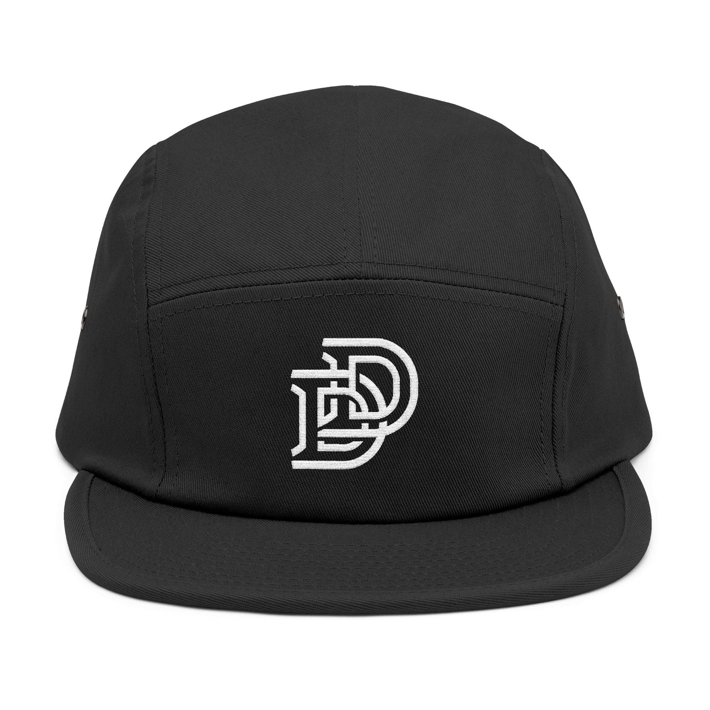 Embroidered D Logo 5-Panel Cap — Minimal Streetwear Hat