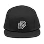 Embroidered D Logo 5-Panel Cap — Minimal Streetwear Hat