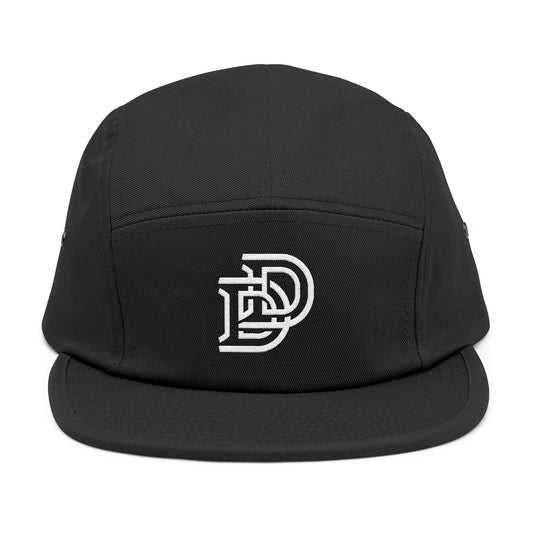 Embroidered D Logo 5-Panel Cap — Minimal Streetwear Hat