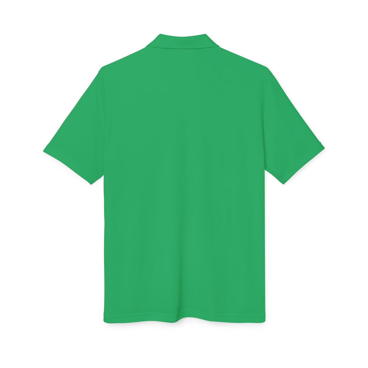 Orange Performance Polo with 'D' Chest Logo — Men's Golf & Team Shirt