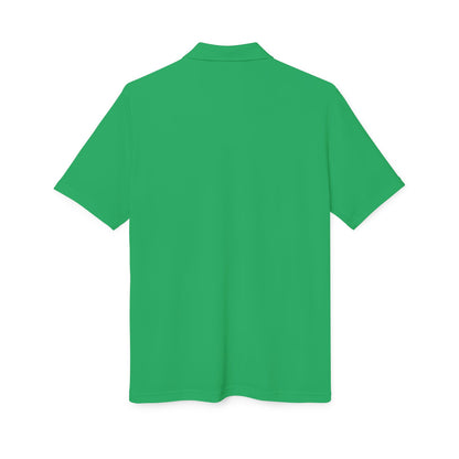 Orange Performance Polo with 'D' Chest Logo — Men's Golf & Team Shirt
