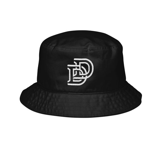 Embroidered DD Monogram Bucket Hat — Casual Streetwear Cap