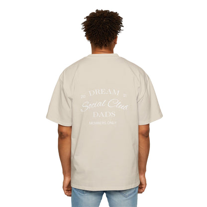 Dream Dads Tee — 'Dream Social Club Dads' Red Oversized Men's T-Shirt