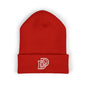 Embroidered Monogram Cuffed Beanie — Classic Initial D Knit Hat
