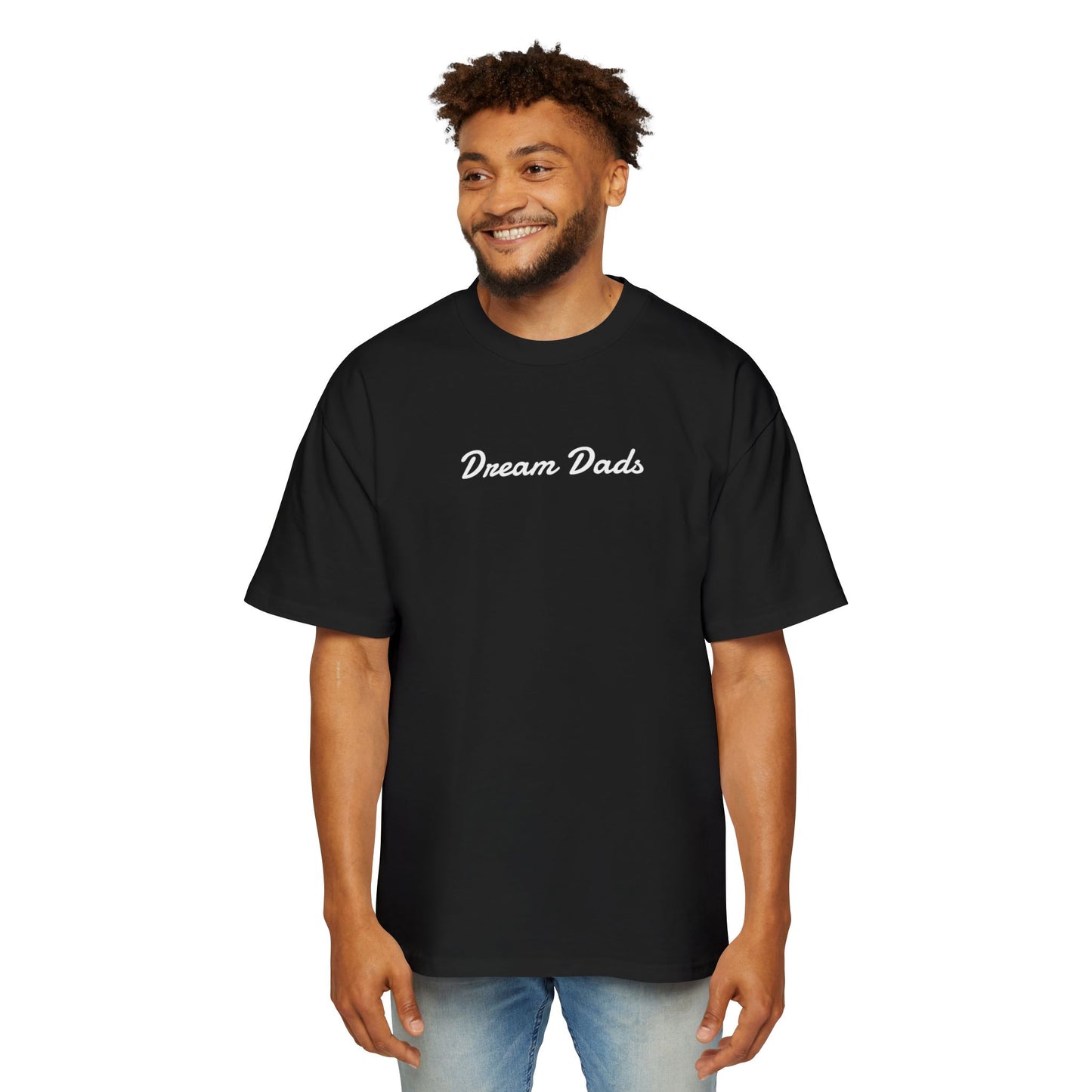Dream Dads Tee — 'Dream Social Club Dads' Red Oversized Men's T-Shirt