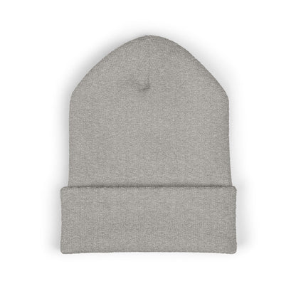 Embroidered Monogram Cuffed Beanie — Classic Initial D Knit Hat