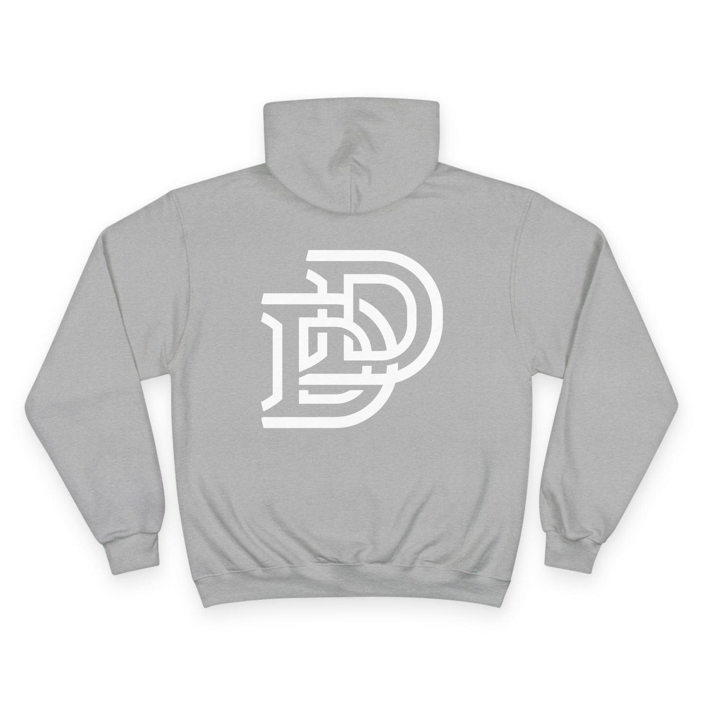 Dream Dads Hoodie — Minimal Script Front & Interlocking DD Back Pullover