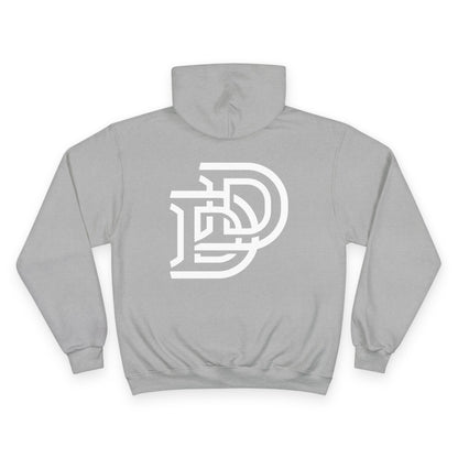 Dream Dads Hoodie — Minimal Script Front & Interlocking DD Back Pullover
