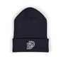 Embroidered Monogram Cuffed Beanie — Classic Initial D Knit Hat
