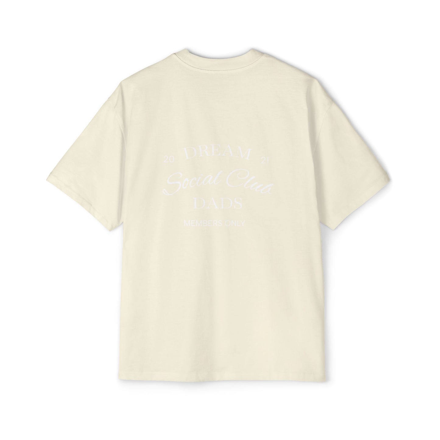 Dream Dads Tee — 'Dream Social Club Dads' Red Oversized Men's T-Shirt