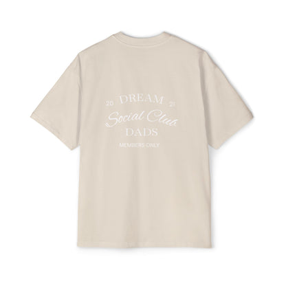 Dream Dads Tee — 'Dream Social Club Dads' Red Oversized Men's T-Shirt