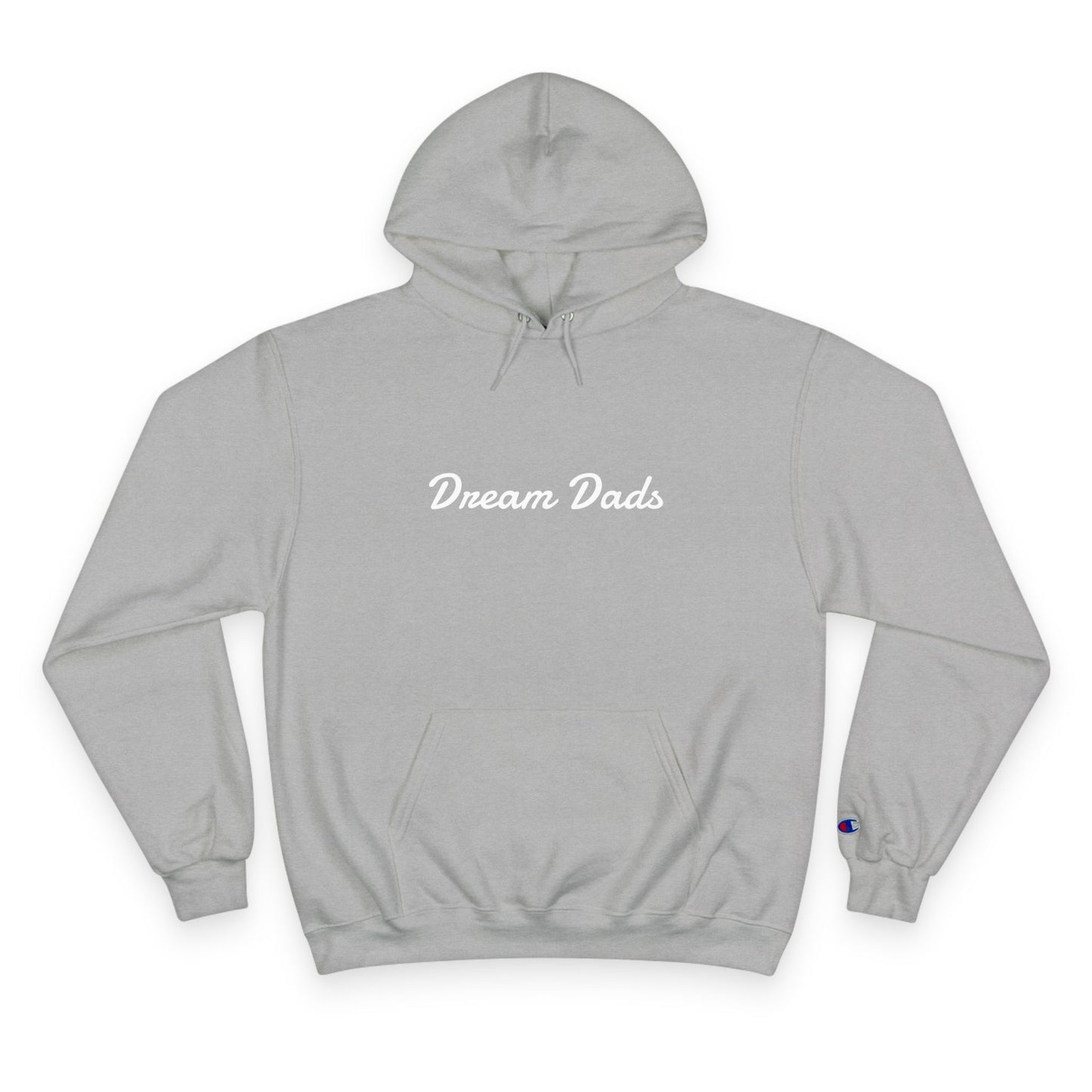 Dream Dads Hoodie — Minimal Script Front & Interlocking DD Back Pullover