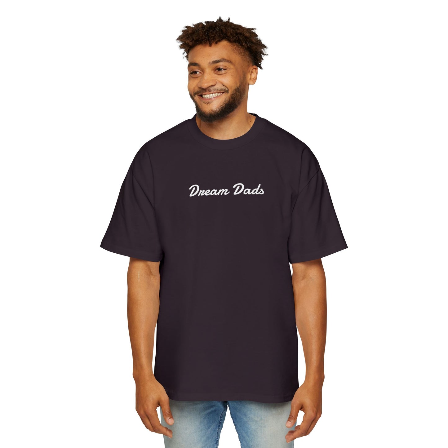 Dream Dads Tee — 'Dream Social Club Dads' Red Oversized Men's T-Shirt