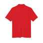 Orange Performance Polo with 'D' Chest Logo — Men's Golf & Team Shirt