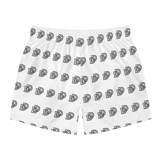Monogram D Pattern All-Over Print Swim Trunks