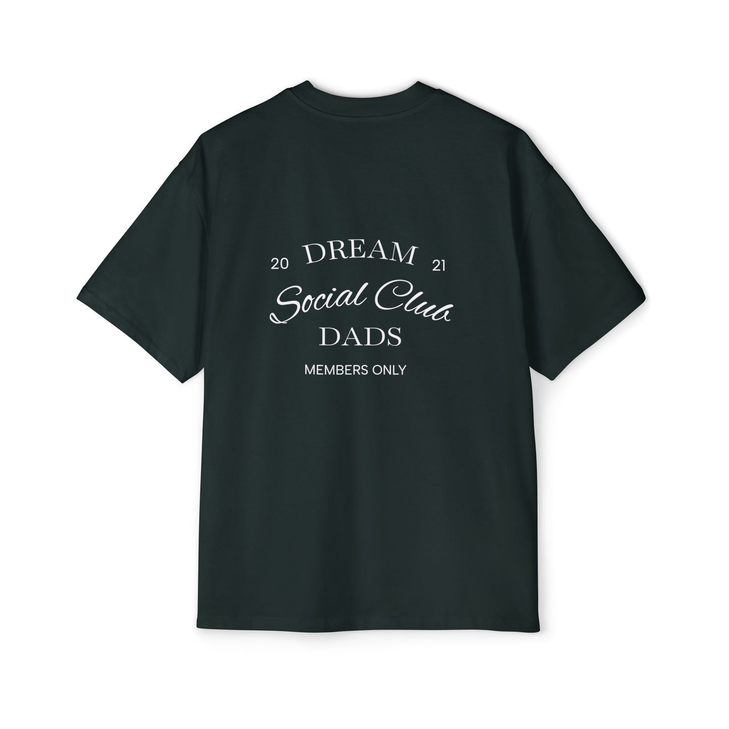 Dream Dads Tee — 'Dream Social Club Dads' Red Oversized Men's T-Shirt