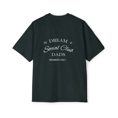 Dream Dads Tee — 'Dream Social Club Dads' Red Oversized Men's T-Shirt
