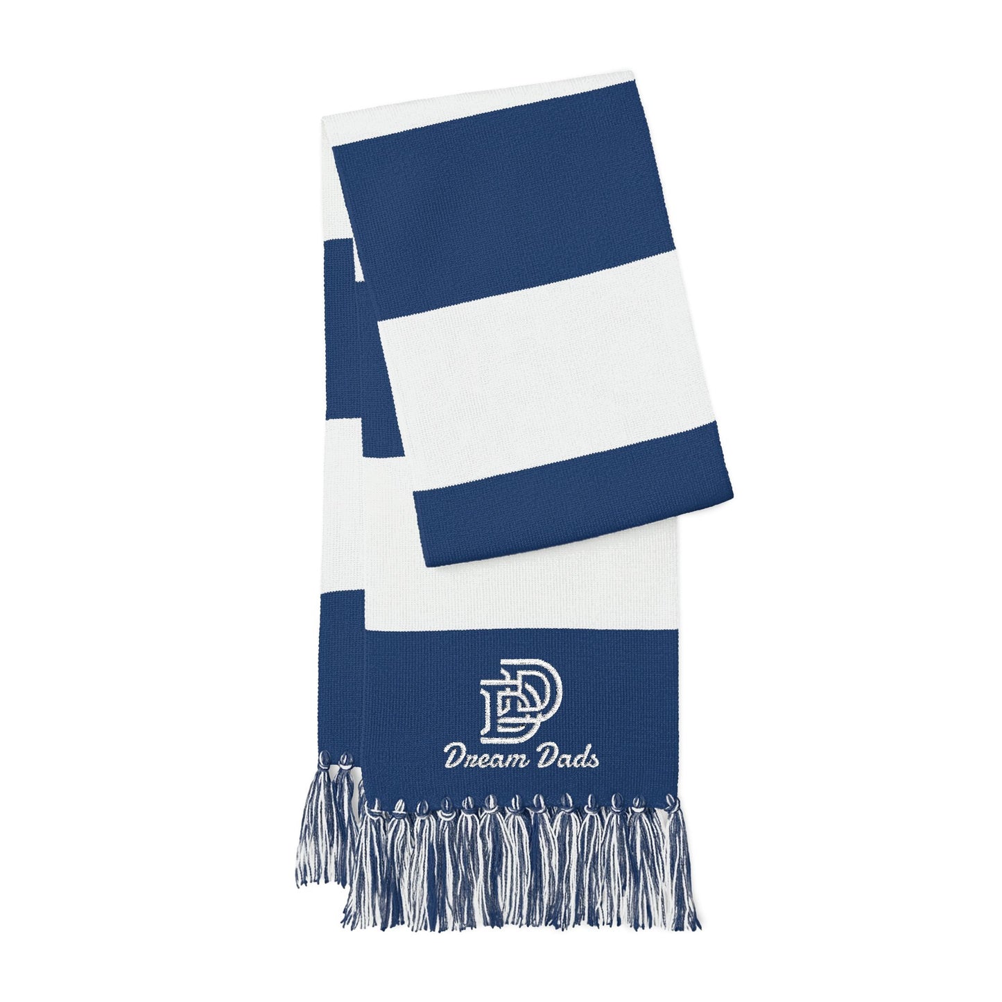 Embroidered Team Stripe Scarf – Custom Spectator Scarf with Logo