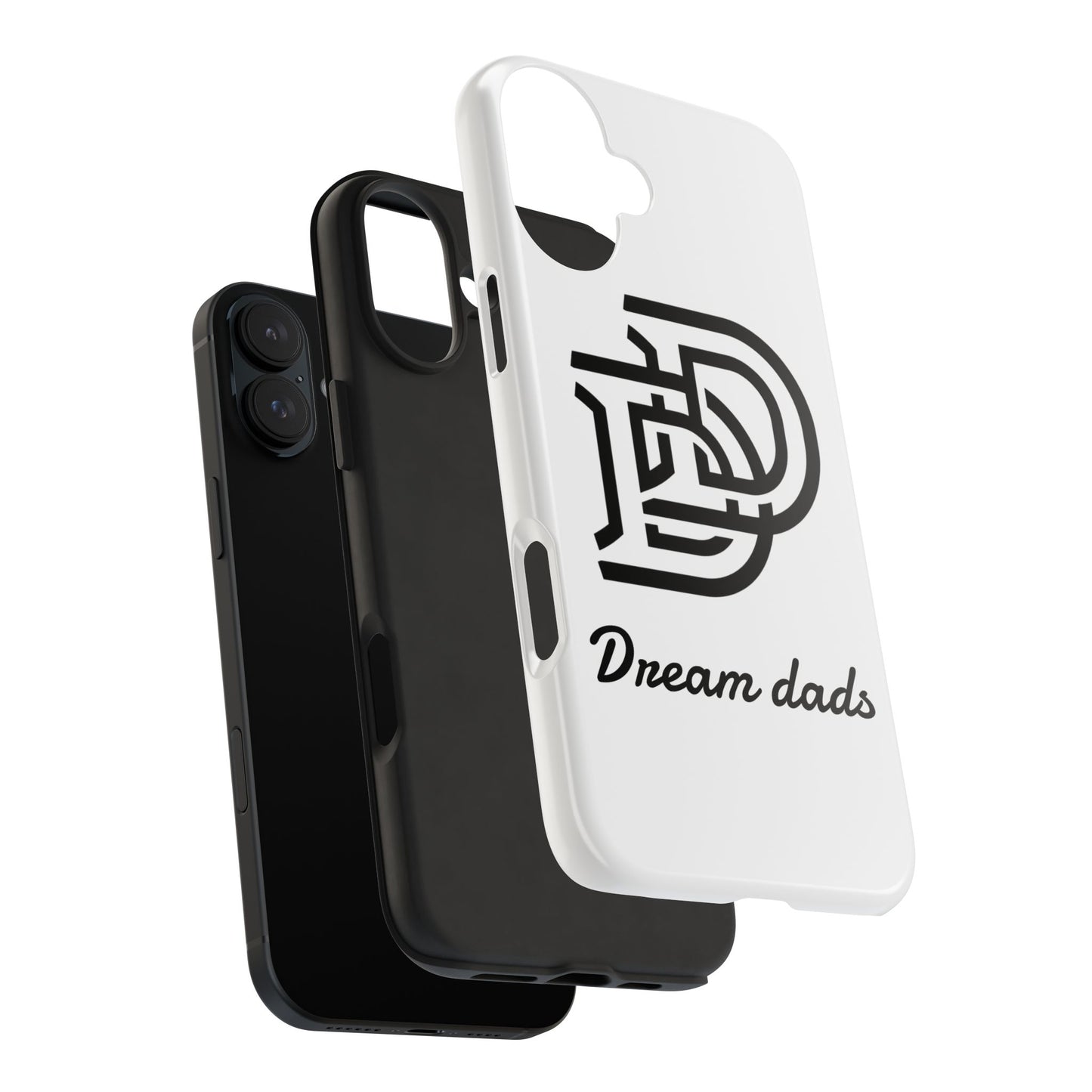 Dream Dads Tough Phone Case — Minimal Monogram DD Phone Cover for Fathers, Father’s Day Gift
