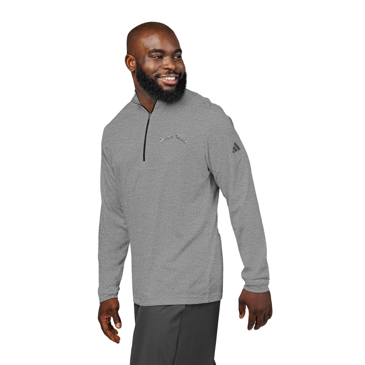 Embroidered Quarter-Zip Pullover x Adidas®