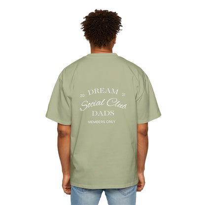 Dream Dads Tee — 'Dream Social Club Dads' Red Oversized Men's T-Shirt