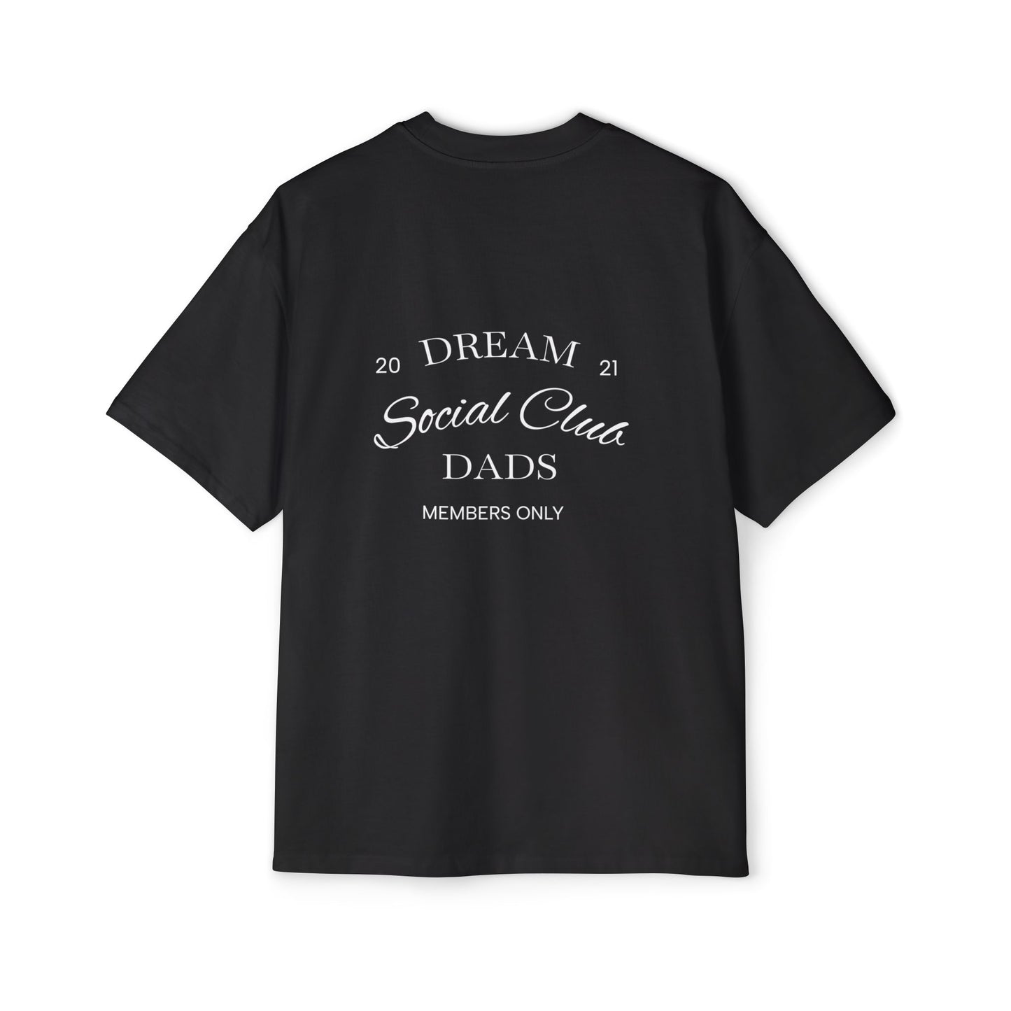Dream Dads Tee — 'Dream Social Club Dads' Red Oversized Men's T-Shirt