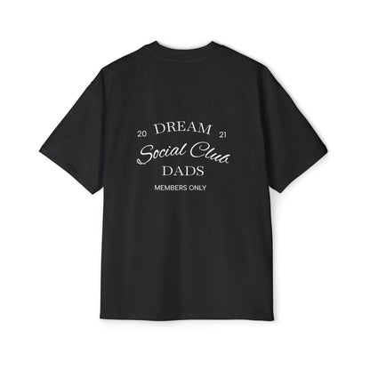 Dream Dads Tee — 'Dream Social Club Dads' Red Oversized Men's T-Shirt