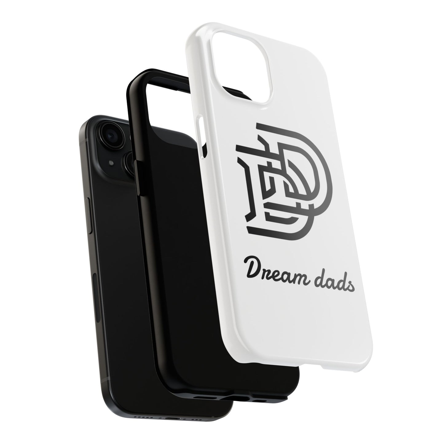 Dream Dads Tough Phone Case — Minimal Monogram DD Phone Cover for Fathers, Father’s Day Gift