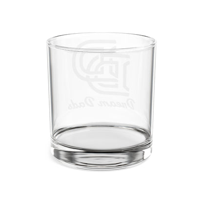 Engraved 10.5oz Whiskey Glass — Classic Monogram 'Dream Dad' Gift