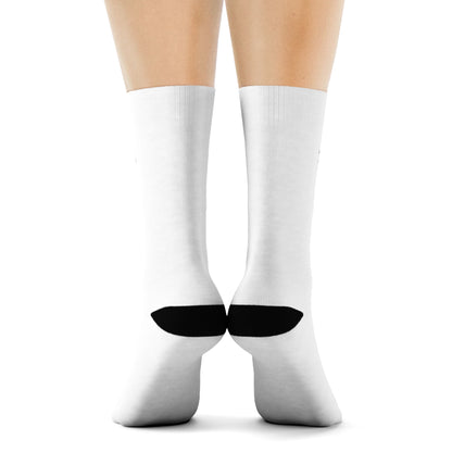 Dream Daddy Crew Socks — Novelty White Socks with Script Text