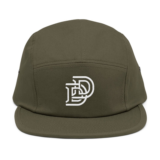 Embroidered D Logo 5-Panel Cap — Minimal Streetwear Hat