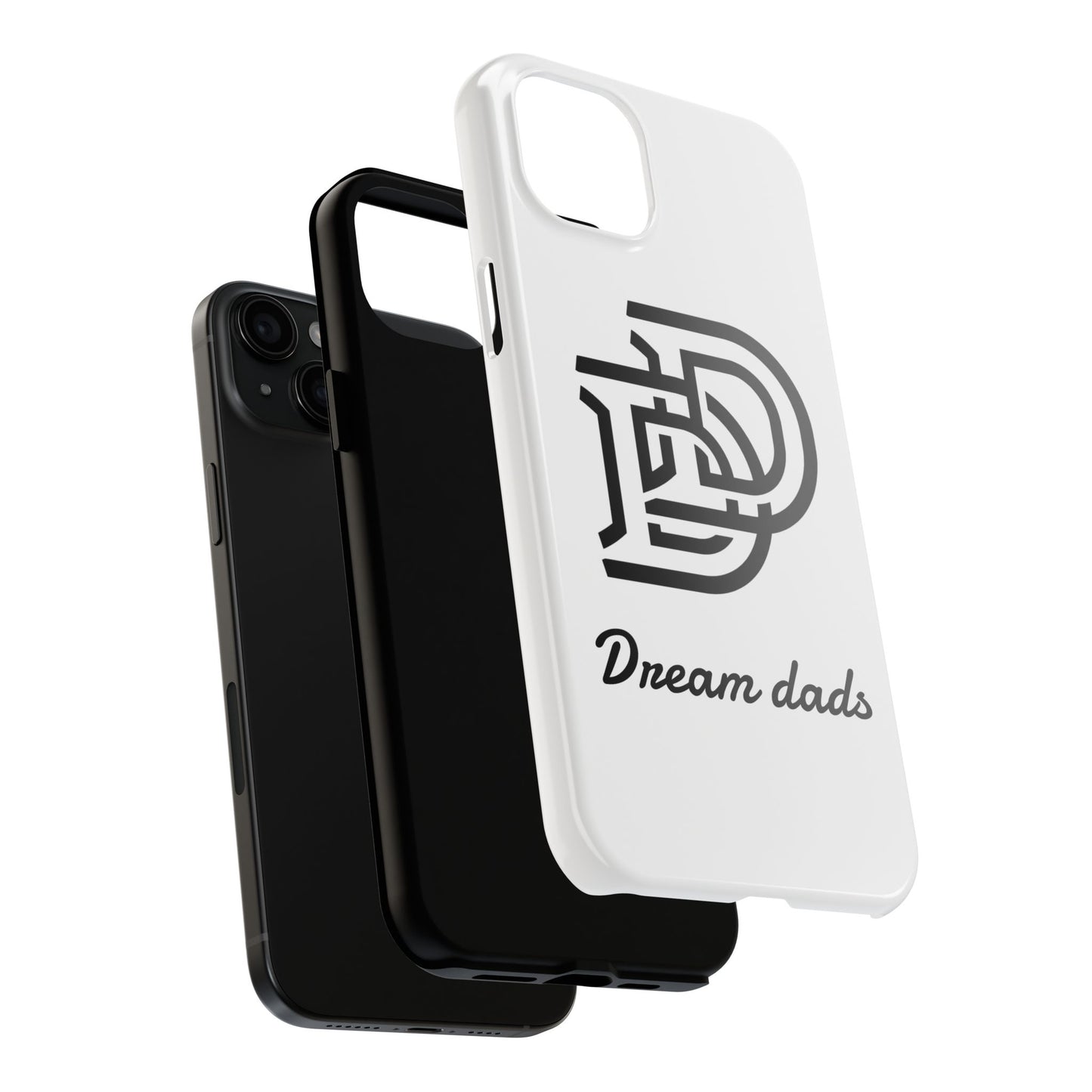 Dream Dads Tough Phone Case — Minimal Monogram DD Phone Cover for Fathers, Father’s Day Gift