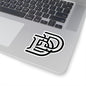 Monogram DD Black & White Kiss-Cut Sticker - Decal