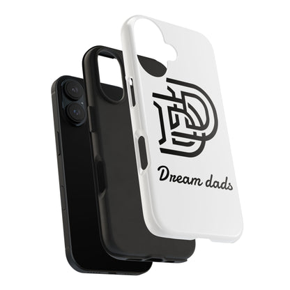 Dream Dads Tough Phone Case — Minimal Monogram DD Phone Cover for Fathers, Father’s Day Gift