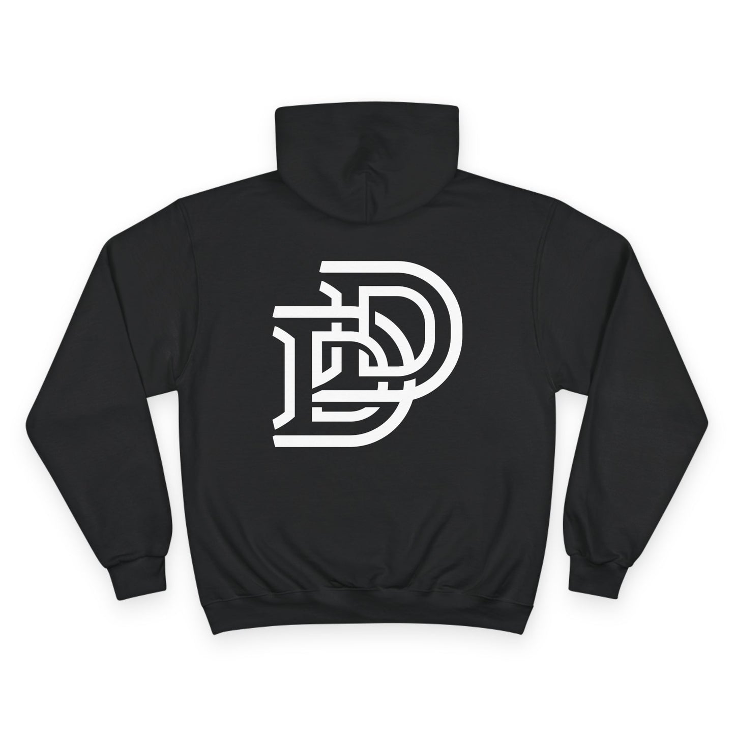 Dream Dads Hoodie — Minimal Script Front & Interlocking DD Back Pullover