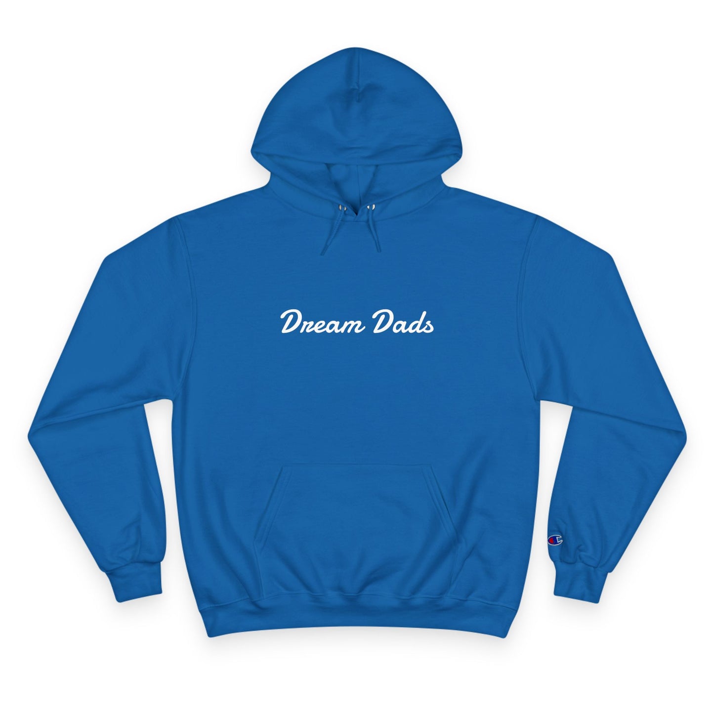 Dream Dads Hoodie — Minimal Script Front & Interlocking DD Back Pullover