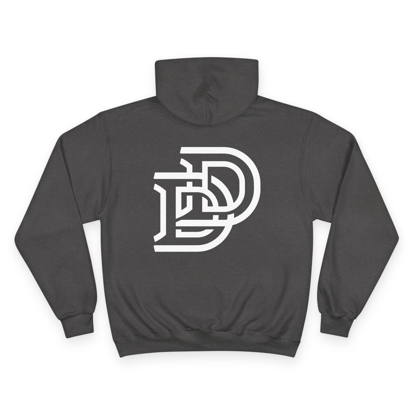 Dream Dads Hoodie — Minimal Script Front & Interlocking DD Back Pullover