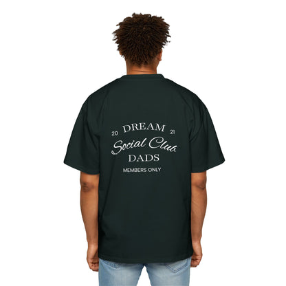Dream Dads Tee — 'Dream Social Club Dads' Red Oversized Men's T-Shirt