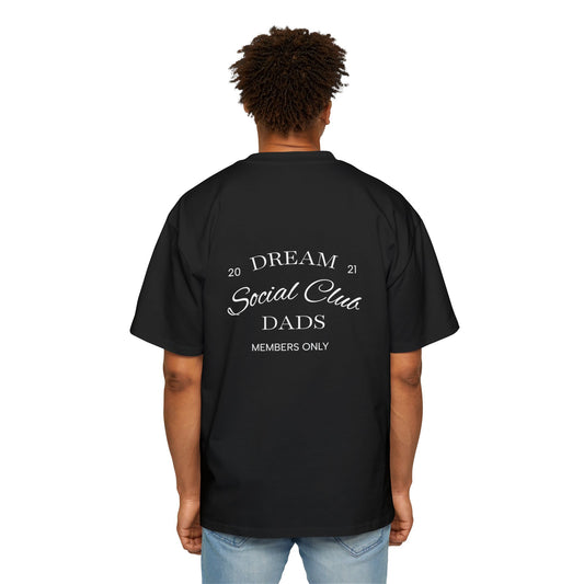 Dream Dads Tee — 'Dream Social Club Dads' Red Oversized Men's T-Shirt