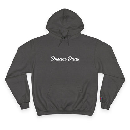 Dream Dads Hoodie — Minimal Script Front & Interlocking DD Back Pullover
