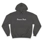 Dream Dads Hoodie — Minimal Script Front & Interlocking DD Back Pullover