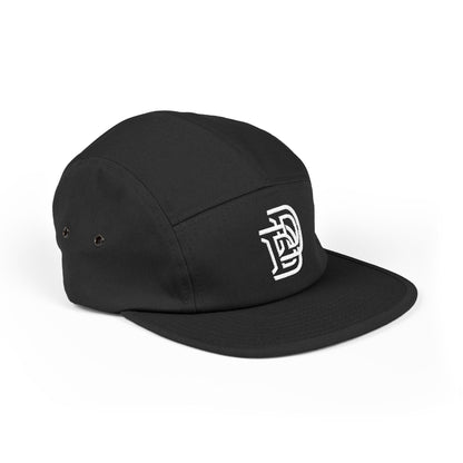 Embroidered D Logo 5-Panel Cap — Minimal Streetwear Hat